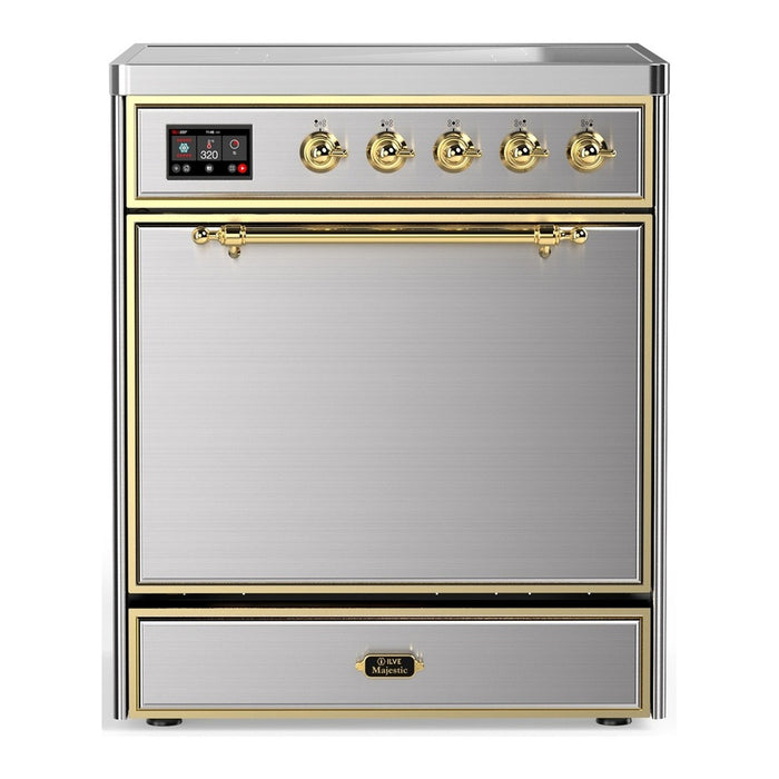 ILVE Majestic III 30" Induction Range – 4 Elements, Solid Door (UMIB30QNR3)