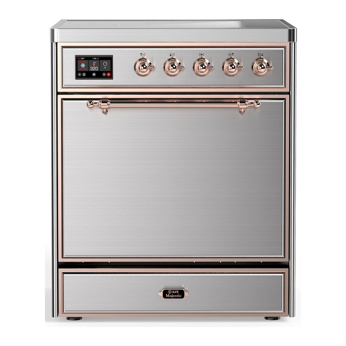 ILVE Majestic III 30" Induction Range – 4 Elements, Solid Door (UMIB30QNR3)