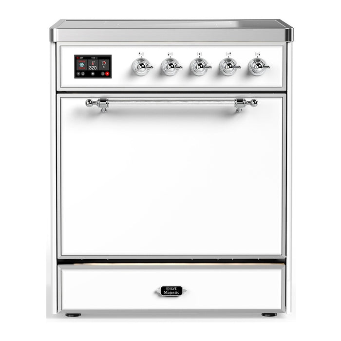 ILVE Majestic III 30" Induction Range – 4 Elements, Solid Door (UMIB30QNR3)