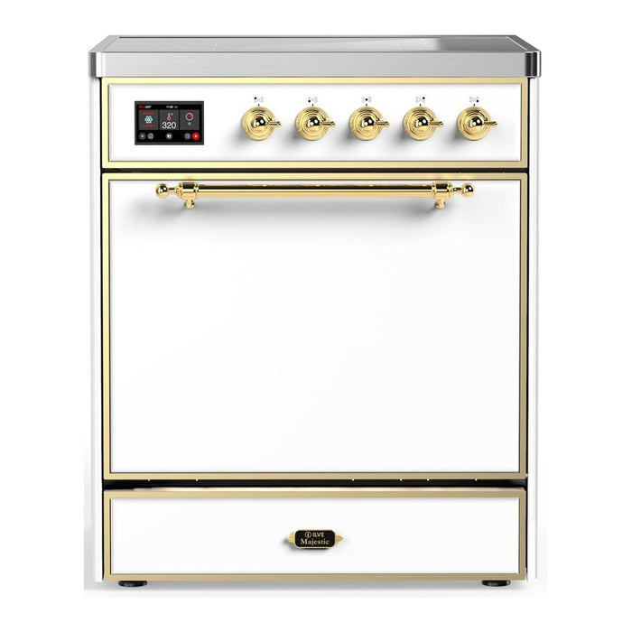 ILVE Majestic III 30" Induction Range – 4 Elements, Solid Door (UMIB30QNR3)