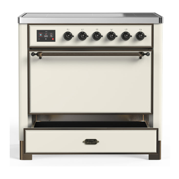ILVE Majestic III 36" Induction Range – 6 Elements, Solid Door (UMIB36QNR3)
