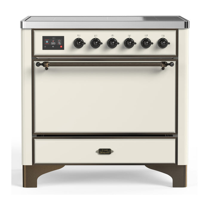 ILVE Majestic III 36" Induction Range – 6 Elements, Solid Door (UMIB36QNR3)
