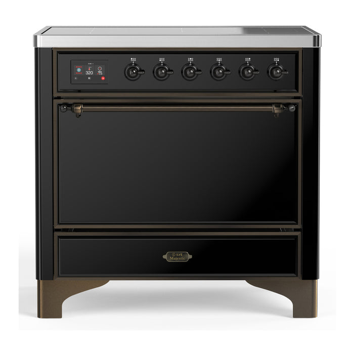 ILVE Majestic III 36" Induction Range – 6 Elements, Solid Door (UMIB36QNR3)