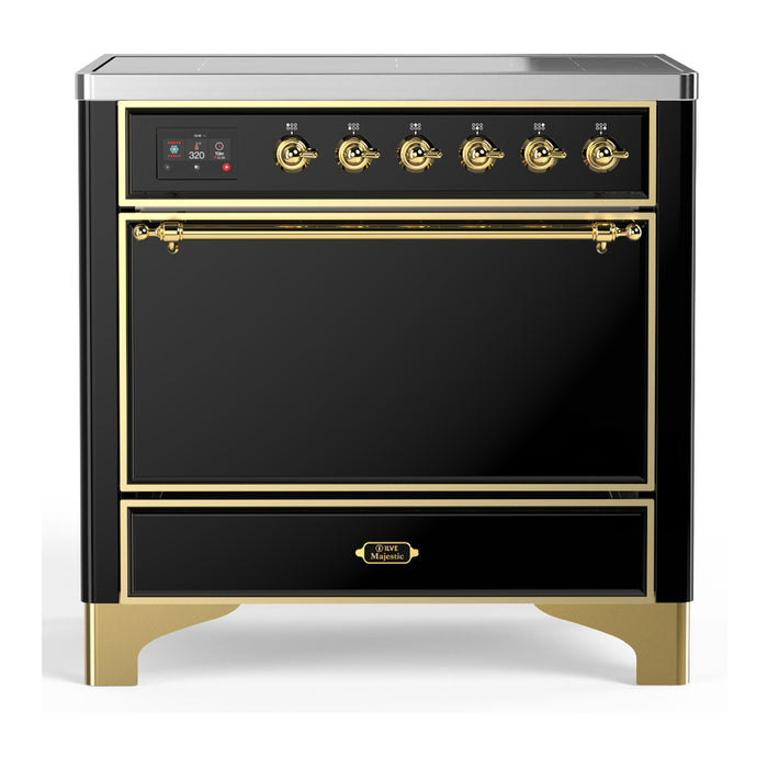 ILVE Majestic III 36" Induction Range – 6 Elements, Solid Door (UMIB36QNR3)