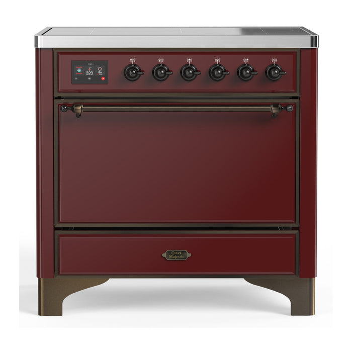 ILVE Majestic III 36" Induction Range – 6 Elements, Solid Door (UMIB36QNR3)