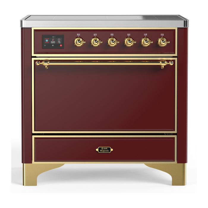 ILVE Majestic III 36" Induction Range – 6 Elements, Solid Door (UMIB36QNR3)