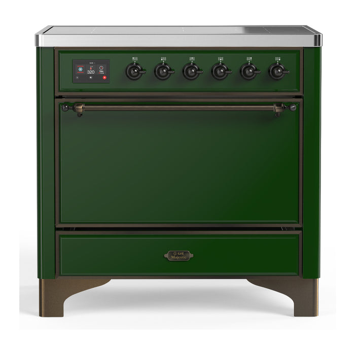ILVE Majestic III 36" Induction Range – 6 Elements, Solid Door (UMIB36QNR3)