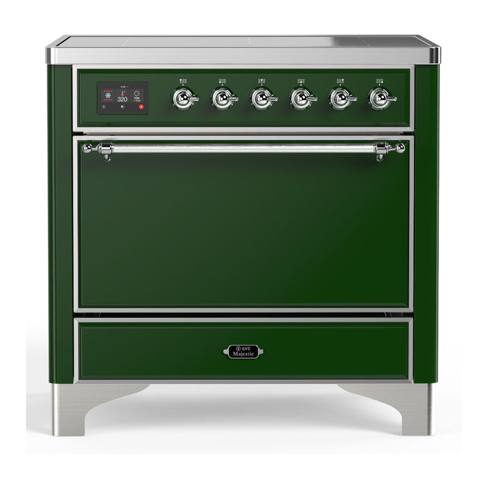 ILVE Majestic III 36" Induction Range – 6 Elements, Solid Door (UMIB36QNR3)