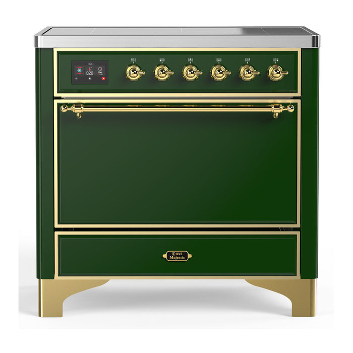 ILVE Majestic III 36" Induction Range – 6 Elements, Solid Door (UMIB36QNR3)