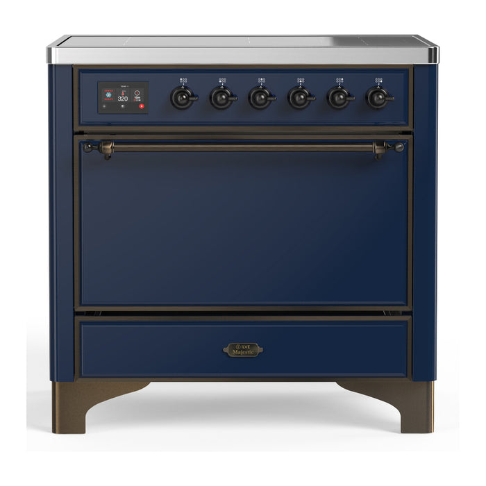 ILVE Majestic III 36" Induction Range – 6 Elements, Solid Door (UMIB36QNR3)