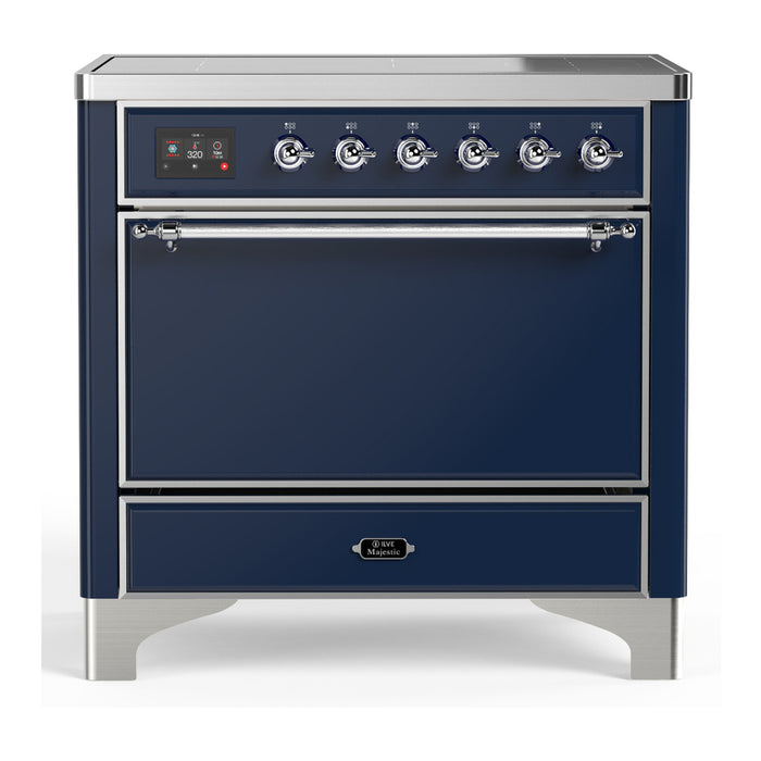 ILVE Majestic III 36" Induction Range – 6 Elements, Solid Door (UMIB36QNR3)