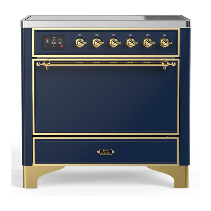 ILVE Majestic III 36" Induction Range – 6 Elements, Solid Door (UMIB36QNR3)