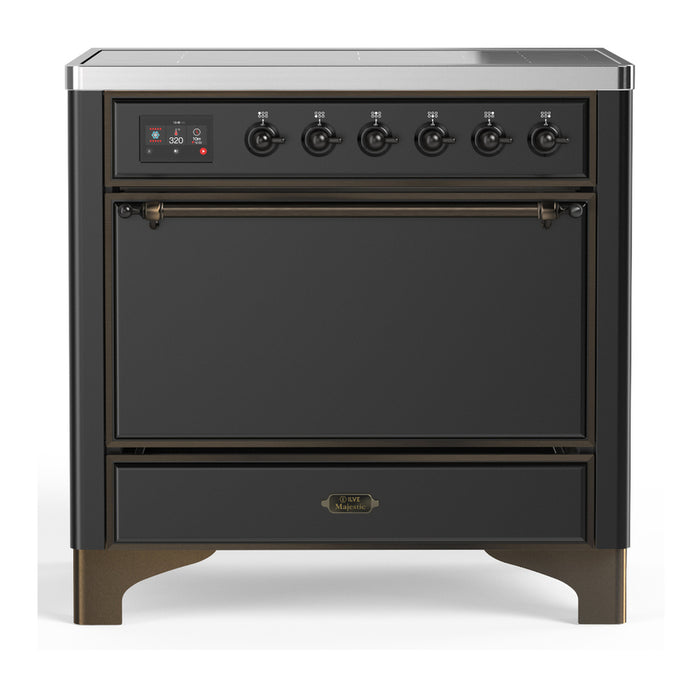 ILVE Majestic III 36" Induction Range – 6 Elements, Solid Door (UMIB36QNR3)
