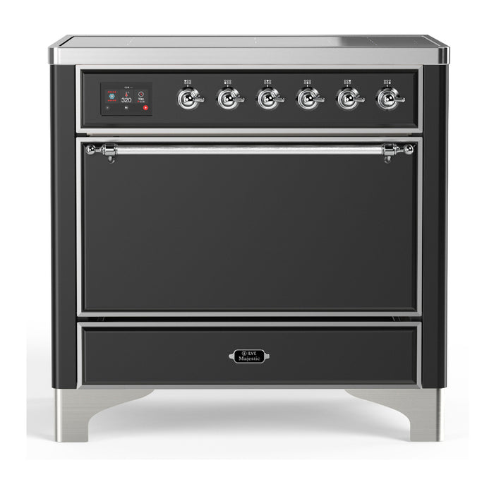 ILVE Majestic III 36" Induction Range – 6 Elements, Solid Door (UMIB36QNR3)