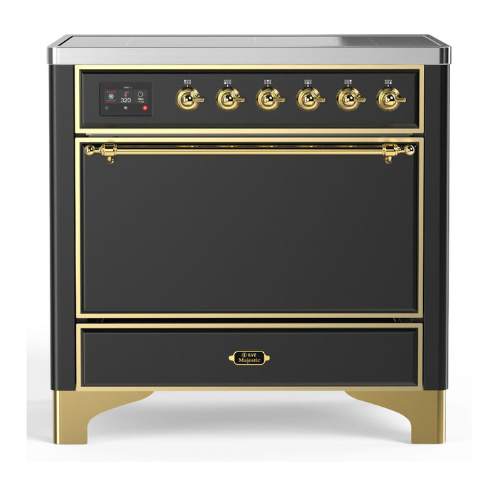 ILVE Majestic III 36" Induction Range – 6 Elements, Solid Door (UMIB36QNR3)