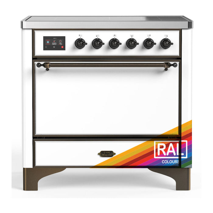 ILVE Majestic III 36" Induction Range – 6 Elements, Solid Door (UMIB36QNR3)