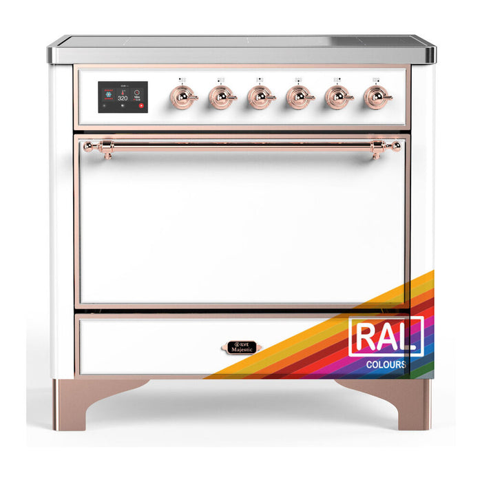 ILVE Majestic III 36" Induction Range – 6 Elements, Solid Door (UMIB36QNR3)