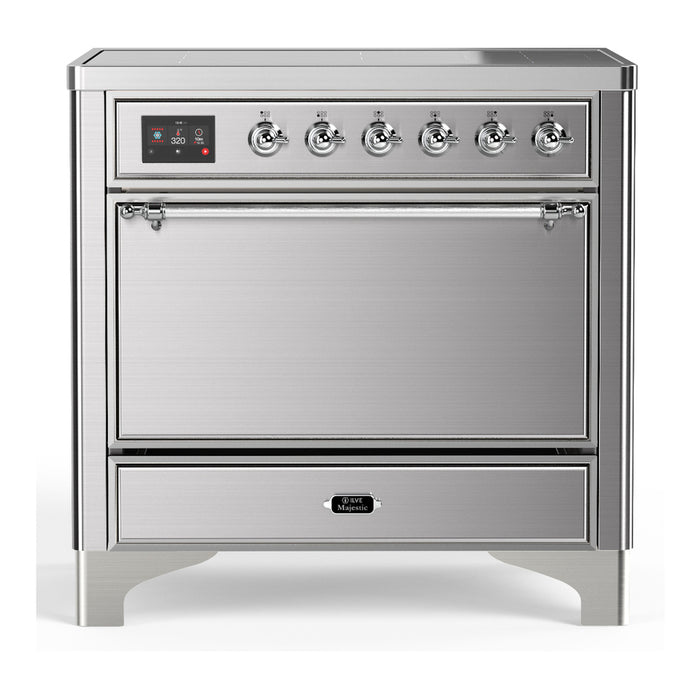 ILVE Majestic III 36" Induction Range – 6 Elements, Solid Door (UMIB36QNR3)