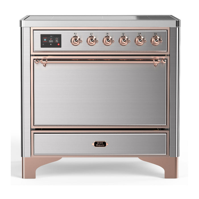 ILVE Majestic III 36" Induction Range – 6 Elements, Solid Door (UMIB36QNR3)
