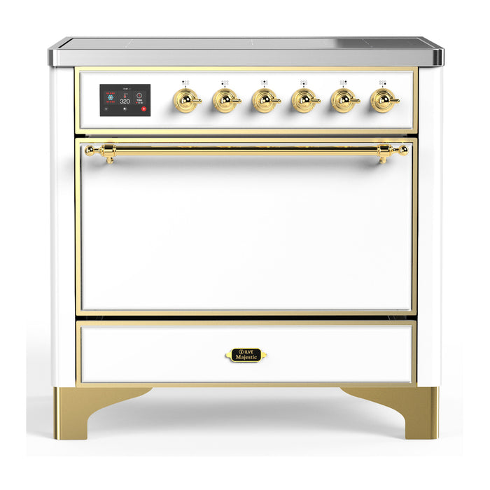 ILVE Majestic III 36" Induction Range – 6 Elements, Solid Door (UMIB36QNR3)