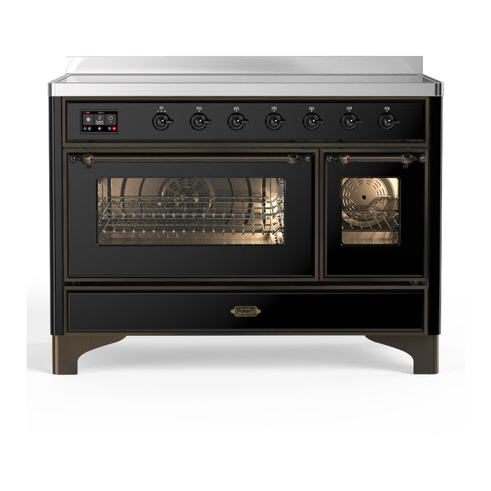 ILVE Majestic III 48" Induction Range – 6 Elements, Triple Glass Door (UMIB48NR3)