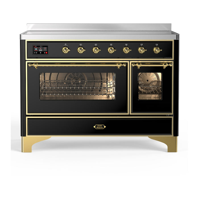 ILVE Majestic III 48" Induction Range – 6 Elements, Triple Glass Door (UMIB48NR3)