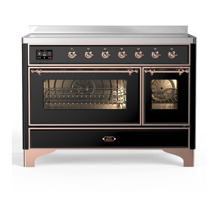 ILVE Majestic III 48" Induction Range – 6 Elements, Triple Glass Door (UMIB48NR3)