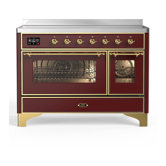 ILVE Majestic III 48" Induction Range – 6 Elements, Triple Glass Door (UMIB48NR3)