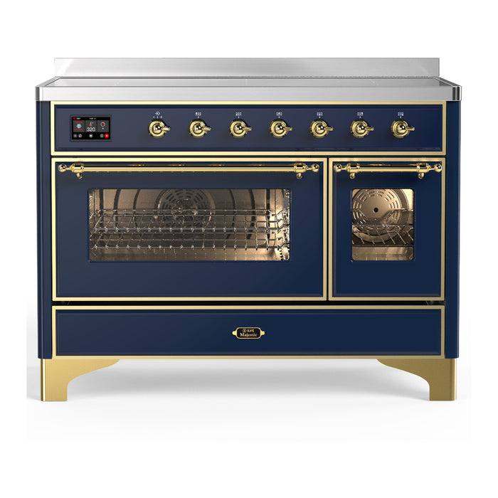 ILVE Majestic III 48" Induction Range – 6 Elements, Triple Glass Door (UMIB48NR3)