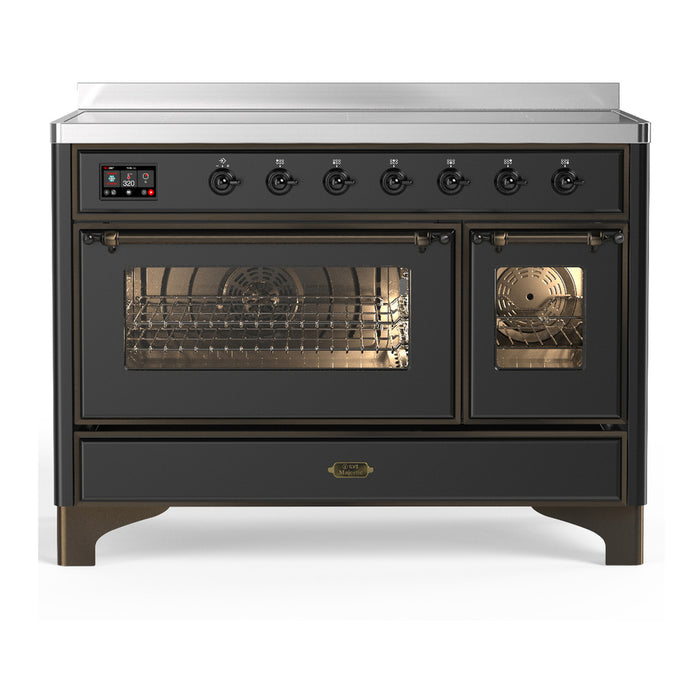 ILVE Majestic III 48" Induction Range – 6 Elements, Triple Glass Door (UMIB48NR3)