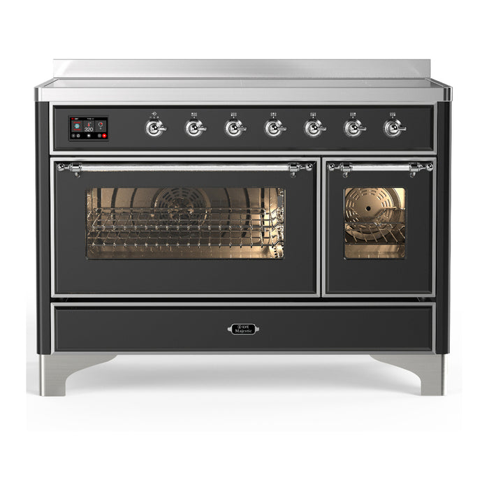 ILVE Majestic III 48" Induction Range – 6 Elements, Triple Glass Door (UMIB48NR3)