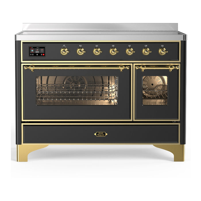 ILVE Majestic III 48" Induction Range – 6 Elements, Triple Glass Door (UMIB48NR3)