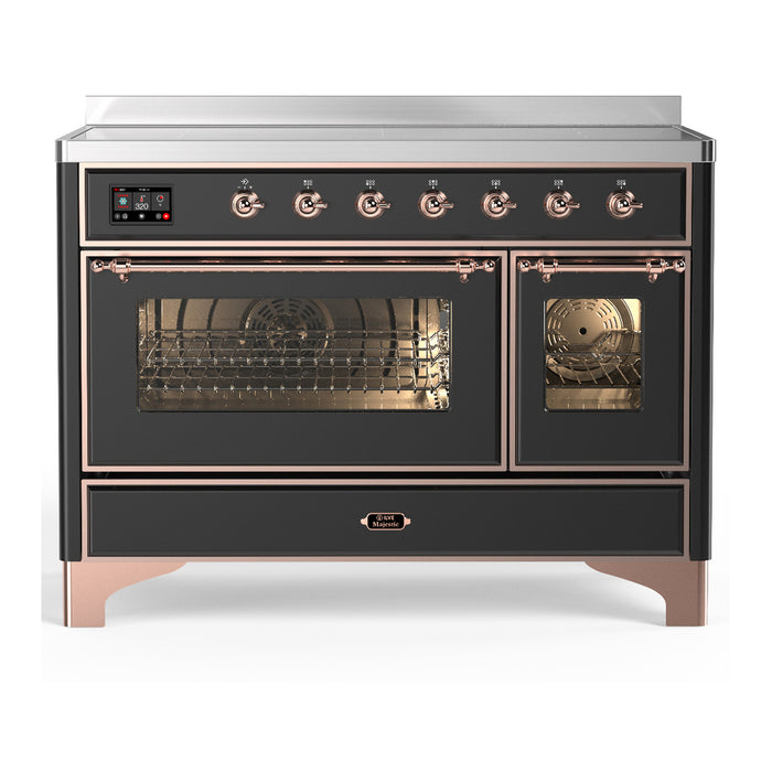 ILVE Majestic III 48" Induction Range – 6 Elements, Triple Glass Door (UMIB48NR3)