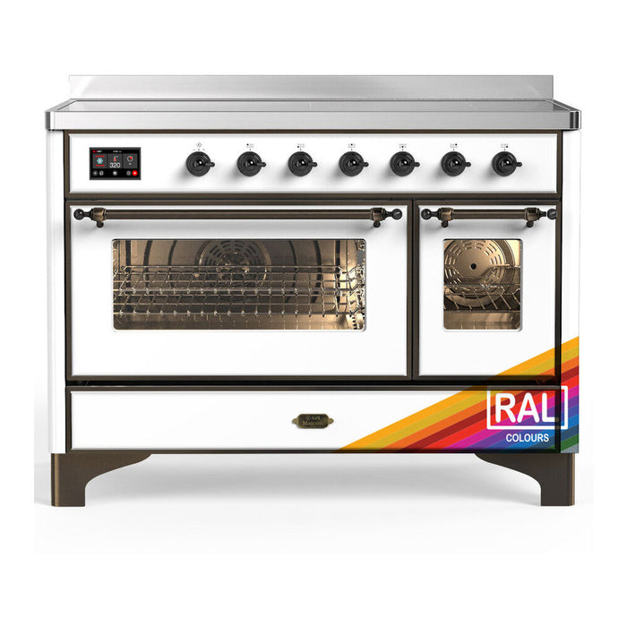 ILVE Majestic III 48" Induction Range – 6 Elements, Triple Glass Door (UMIB48NR3)