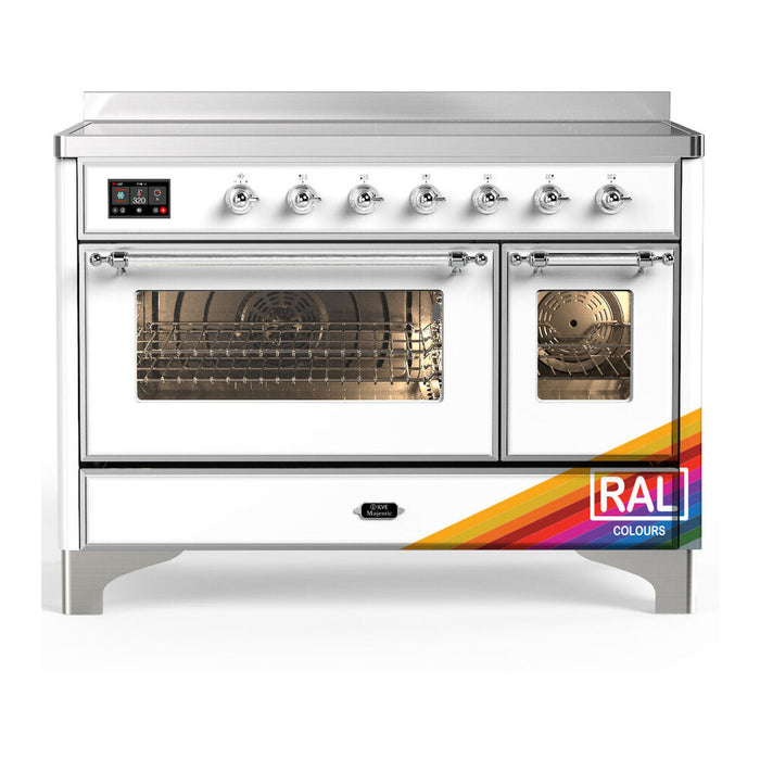 ILVE Majestic III 48" Induction Range – 6 Elements, Triple Glass Door (UMIB48NR3)