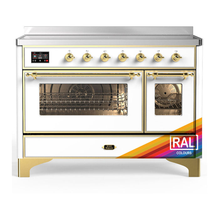 ILVE Majestic III 48" Induction Range – 6 Elements, Triple Glass Door (UMIB48NR3)