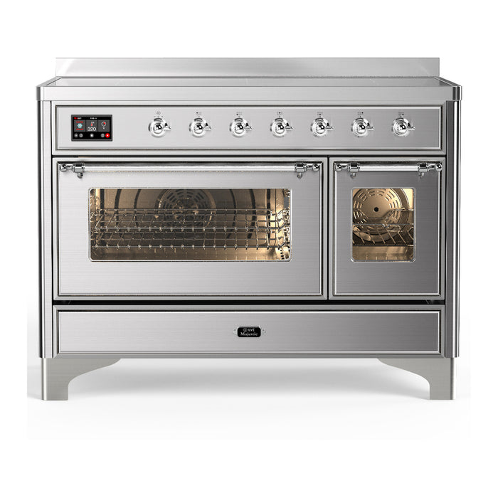 ILVE Majestic III 48" Induction Range – 6 Elements, Triple Glass Door (UMIB48NR3)