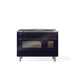 ILVE Nostalgie 48" Dual Fuel Range with 5 Sealed Burners Griddle French Top Triple Glass Door - UP48FSNMP