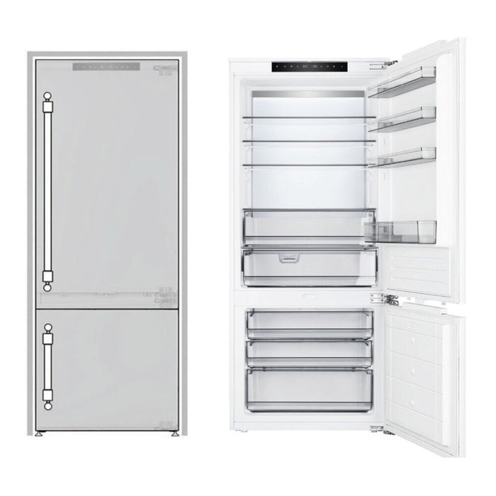 ILVE URBM28SIWPRY 28 inch Bottom Freezer Refrigerator