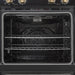Forno Vomero 30-Inch Double Wall Oven, Black, 10 cu.ft Total Capacity, 7100W Convection, Mechanical Controls, Manuel Steam Clean