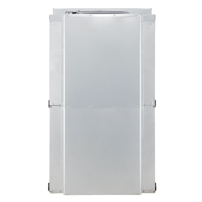 Forno Vomero 30-Inch Double Wall Oven, White, 10 cu.ft Total Capacity, 7100W Convection, Mechanical Controls, Manuel Steam Clean