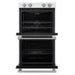 Forno Vomero 30-Inch Double Wall Oven, White, 10 cu.ft Total Capacity, 7100W Convection, Mechanical Controls, Manuel Steam Clean