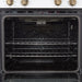 Forno Vomero 30-Inch Double Wall Oven, White, 10 cu.ft Total Capacity, 7100W Convection, Mechanical Controls, Manuel Steam Clean