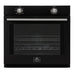 Forno Vomero 30-Inch Wall Oven, Black, 5 cu.ft Capacity, 3550 Watts Convection, Mechanical Controls, Manuel Steam Clean