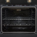 Forno Vomero 30-Inch Wall Oven, Black, 5 cu.ft Capacity, 3550 Watts Convection, Mechanical Controls, Manuel Steam Clean