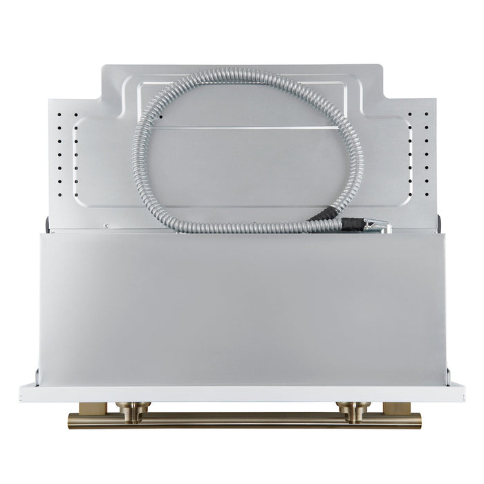Forno Vomero 30-Inch Wall Oven, White, 5 cu.ft Capacity, 3550 Watts Convection, Mechanical Controls, Manuel Steam Clean