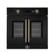 FORNO 2-Piece Kitchen Bundle - 30" Black Single Wall Oven (1333-30), 30" Black Microwave (3093-30)
