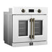FORNO 2-Piece Kitchen Bundle - 30" White Single Wall Oven (1333-30), 30" White Microwave (3093-30)