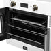 Forno Asti 30-Inch French Door Electric Wall Oven in White & Antique Brass, 3.68 cu. ft. True Convection, 3,600W, Air Fry, Sous Vide, Self-Clean
