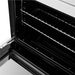 Forno Asti 30-Inch Double Electric Wall Oven with Upper French Doors in White & Antique Brass, 7.36 cu. ft. Dual True Convection, 7,200W, Air Fry, Sous Vide, Self-Clean